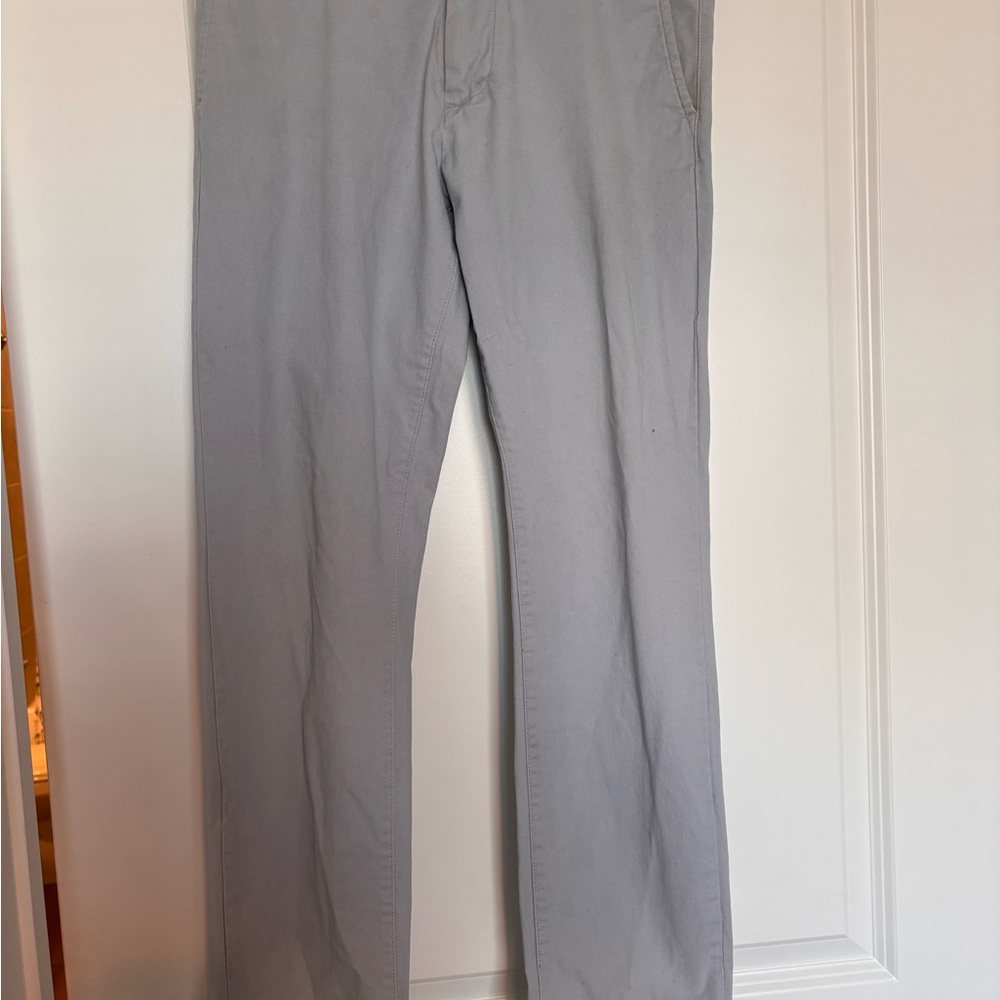 Classic Men's Light Gray Casual Pants
